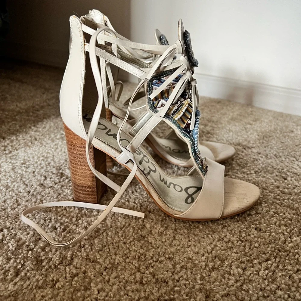 Sam Edelman Beaded Sandals - Picture 2 of 3